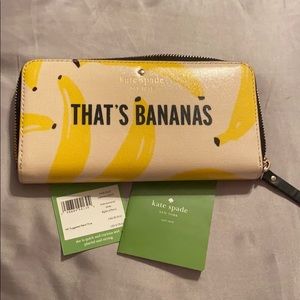 Kate Spade “That’s Bananas” Wallet, Brand New